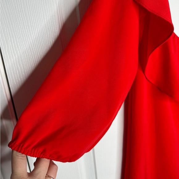 AMANDA‎ UPRICHARD Red Off-Shoulder Mini Dress Size Small Cocktail Party - Picture 5 of 8